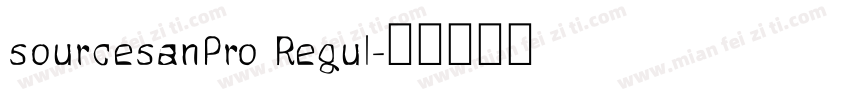 sourcesanPro Regul字体转换